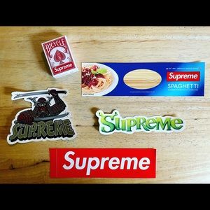 Supreme mini cards and stickers